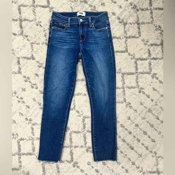 Paige SKYLINE SKINNY
CROP Blue Jeans Denim size 26​ - Picture 4 of 5